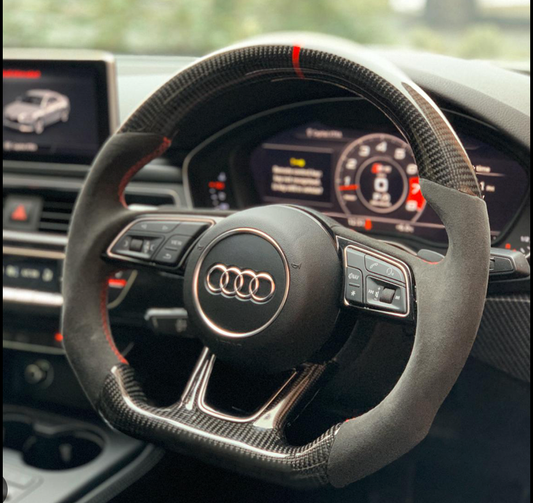 Audi Fully Bespoke Carbon Fiber Steering Wheel